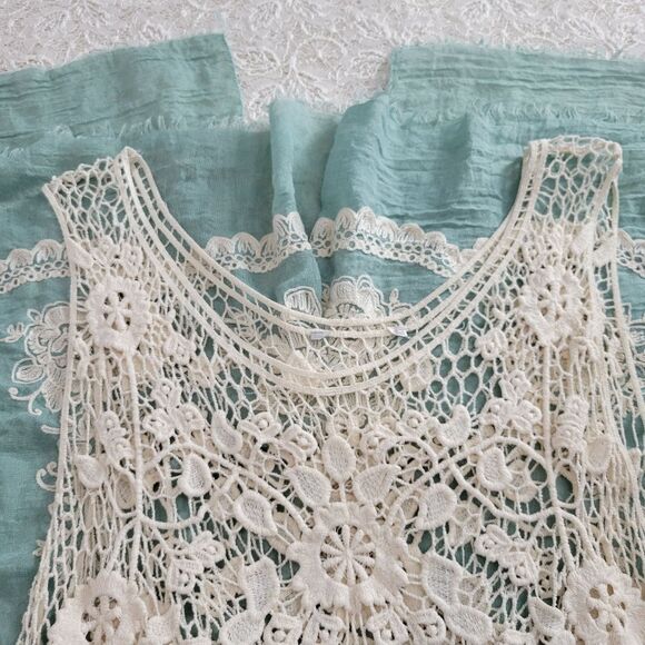 Crochet Tank Cream S - Picture 3 of 6